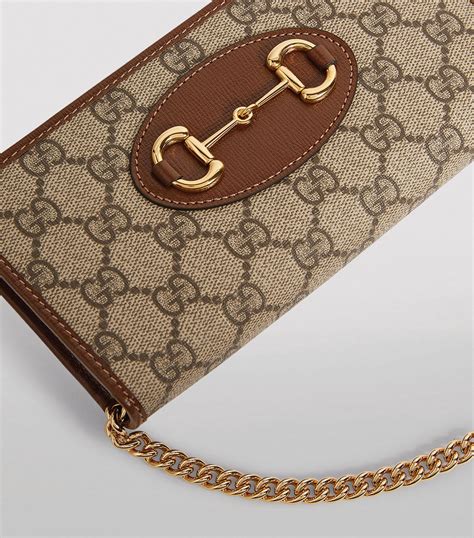 gucci 1955 horsebit wallet with chain